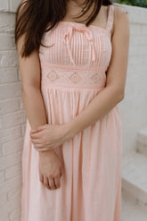 Pintuck Maxi Dress