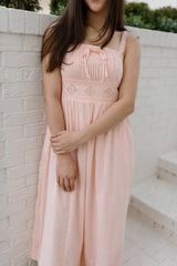 Pintuck Maxi Dress