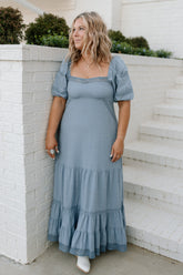 Lace Inset Maxi Dress