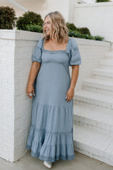 Lace Inset Maxi Dress