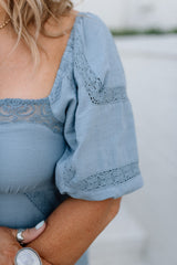 Lace Inset Maxi Dress