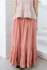 Smocked Ruffled Skirt