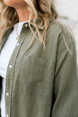 Linen Button Down