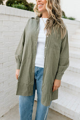 Linen Button Down