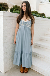 Lace Detail Maxi Dress