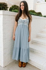 Lace Detail Maxi Dress