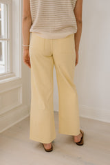 Straight Wide Leg Denim Pants