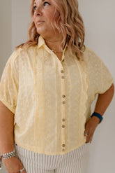 Lace Applique Blouse Pilcro