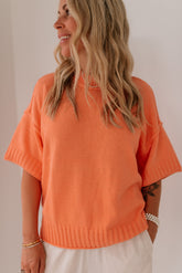 Oversized Short Sleeve Sweater