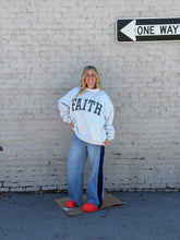 Faith Embroidered Mock Neck