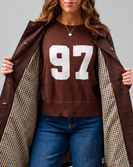 Brown 97 Varsity Sweater