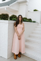 Pintuck Maxi Dress