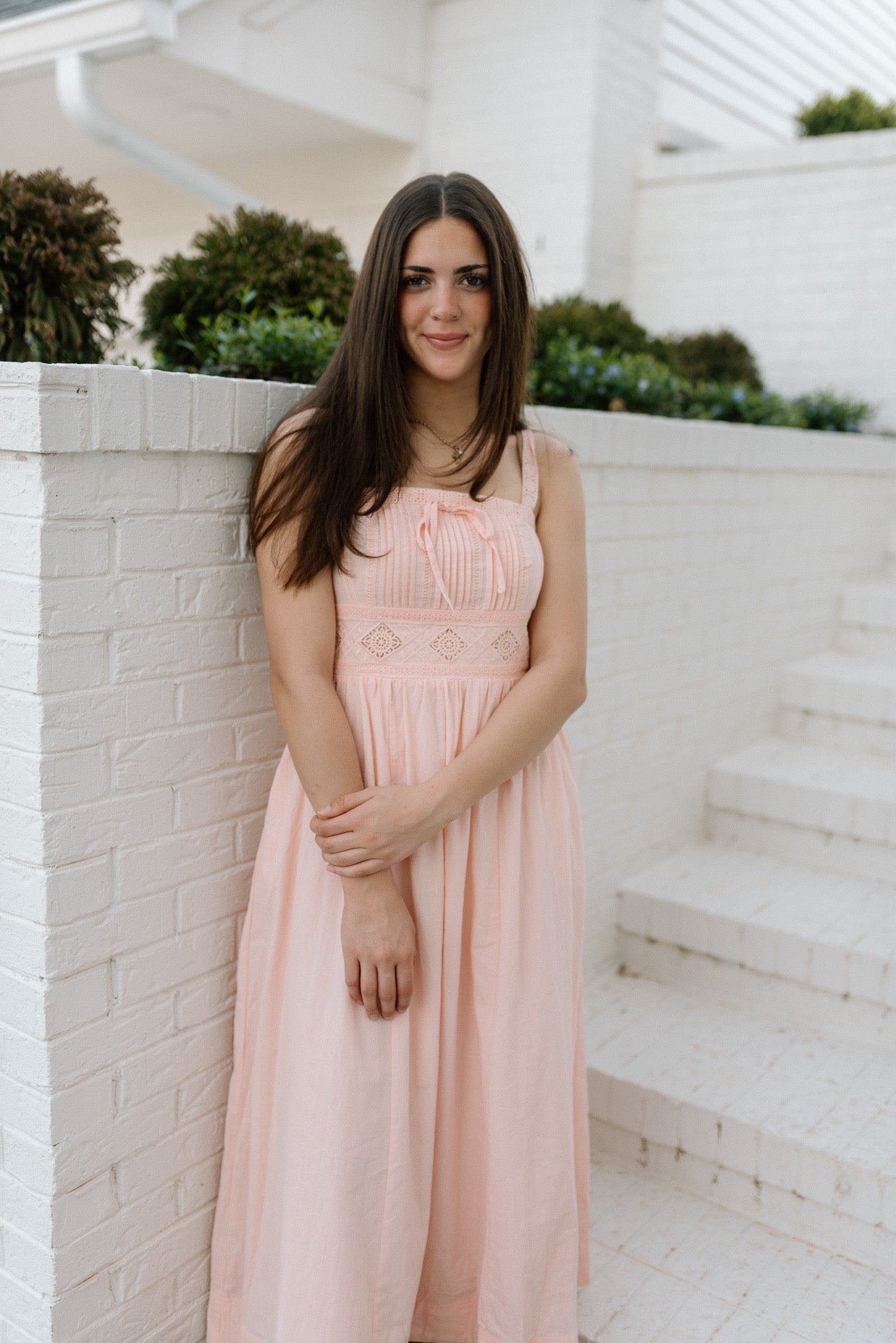 Pintuck Maxi Dress