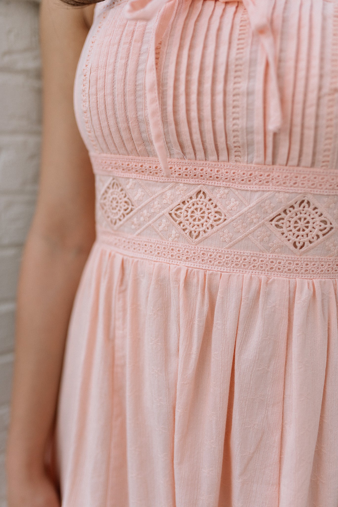 Pintuck Maxi Dress