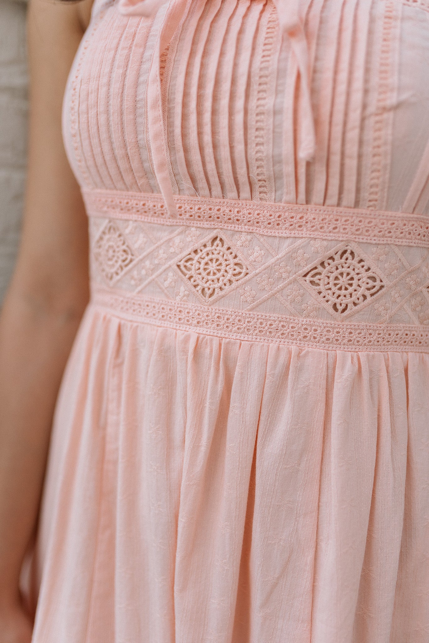 Pintuck Maxi Dress