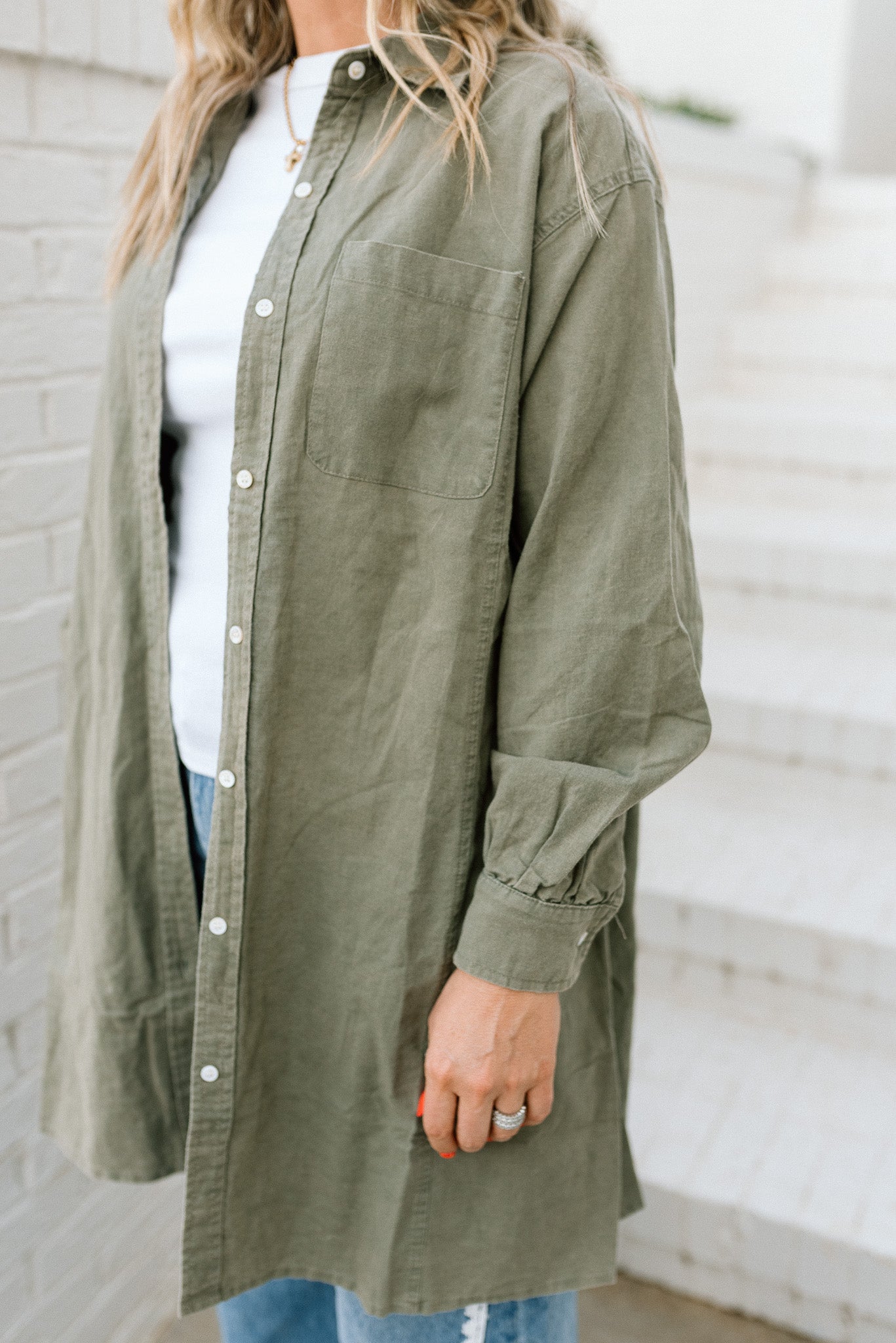 Linen Button Down