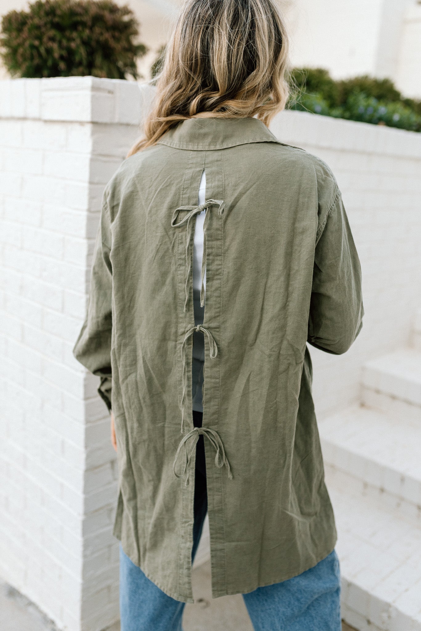 Linen Button Down