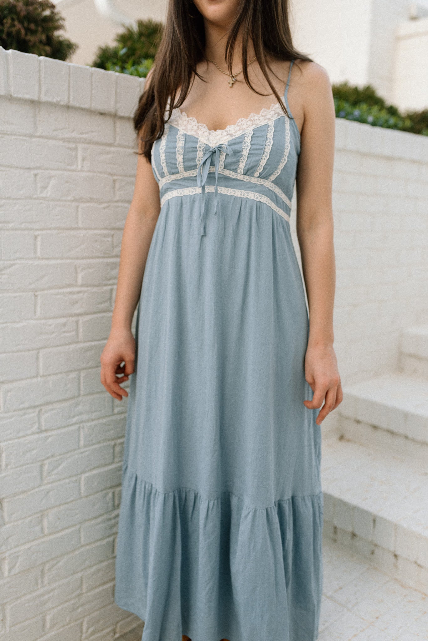 Lace Detail Maxi Dress