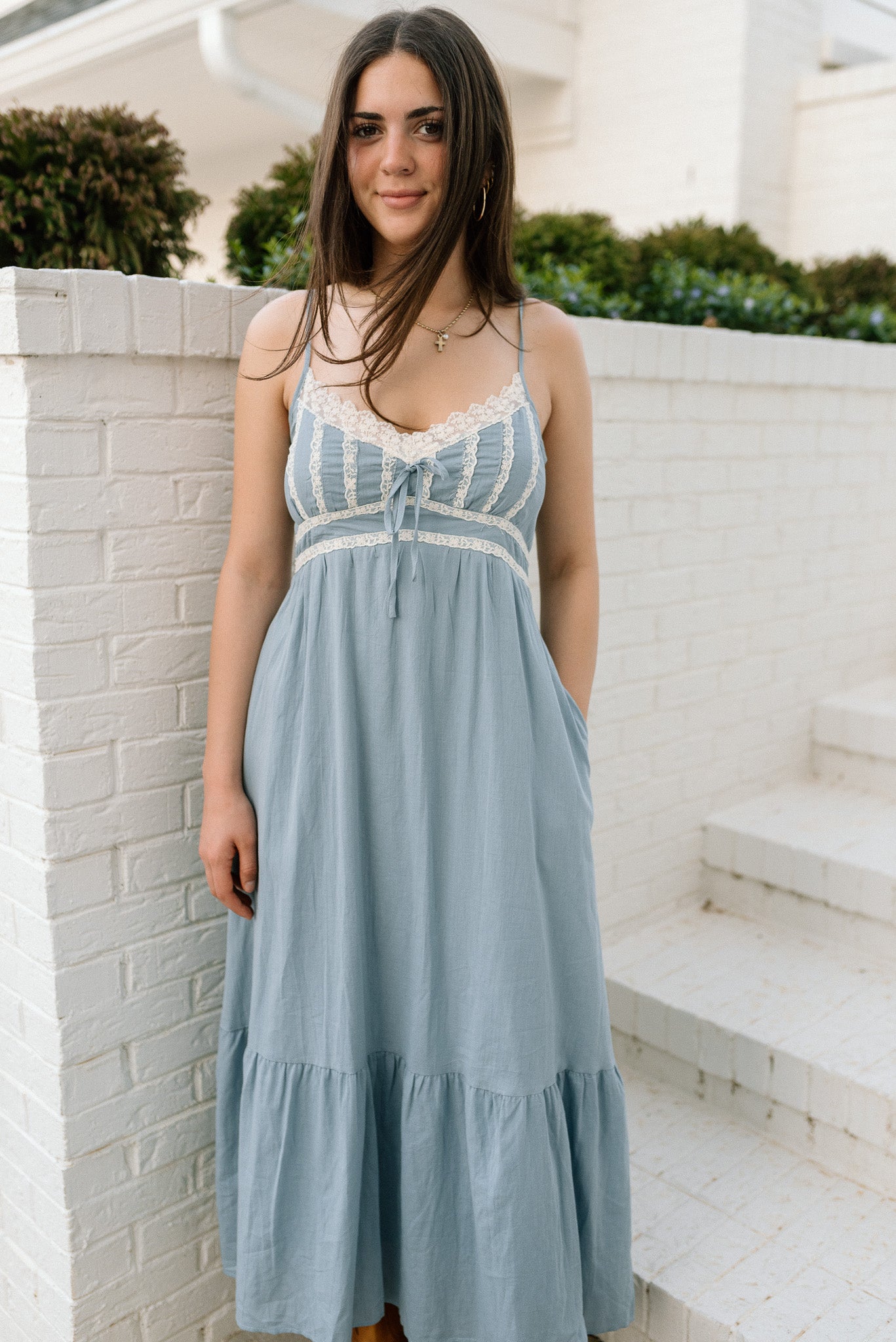 Lace Detail Maxi Dress