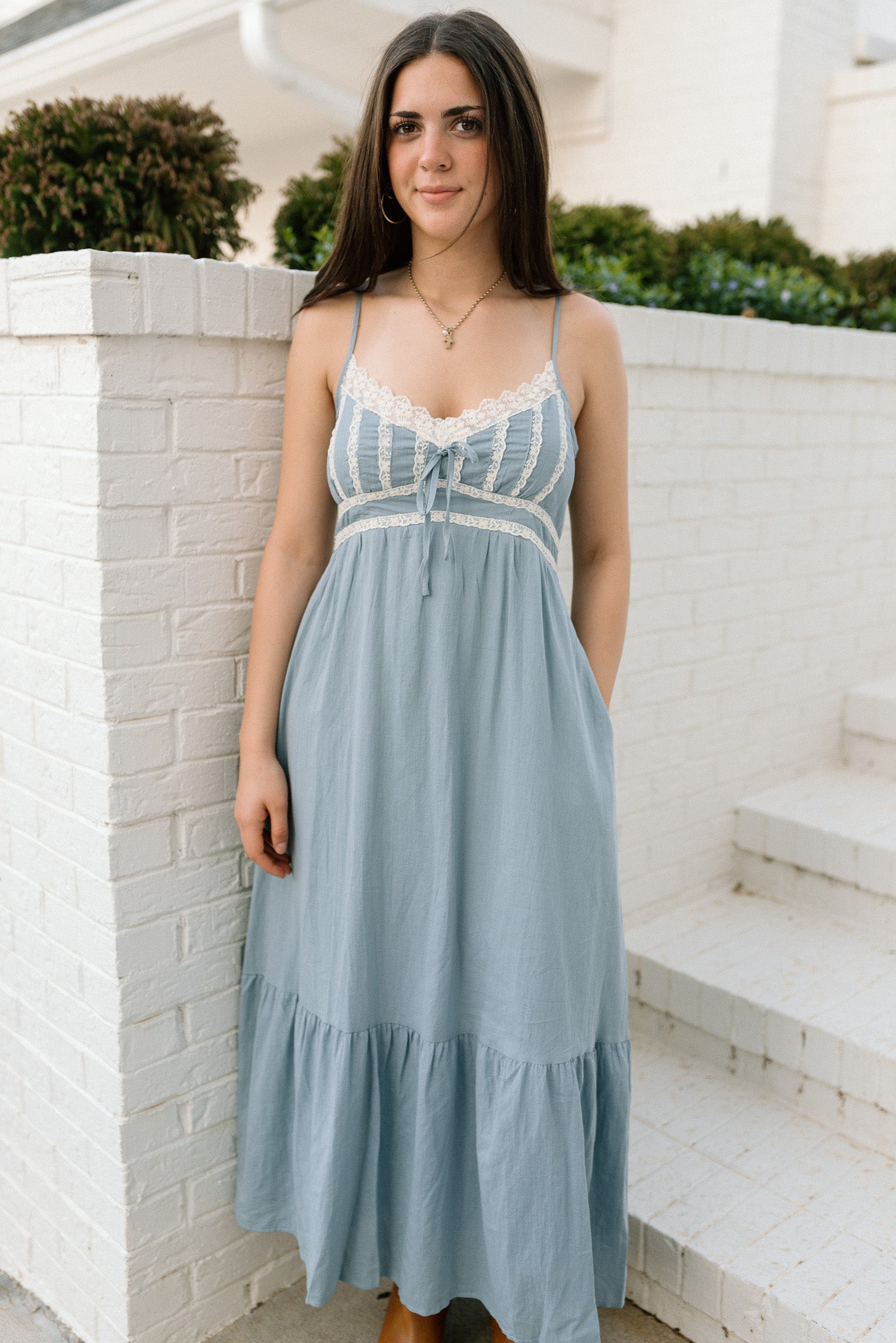 Lace Detail Maxi Dress