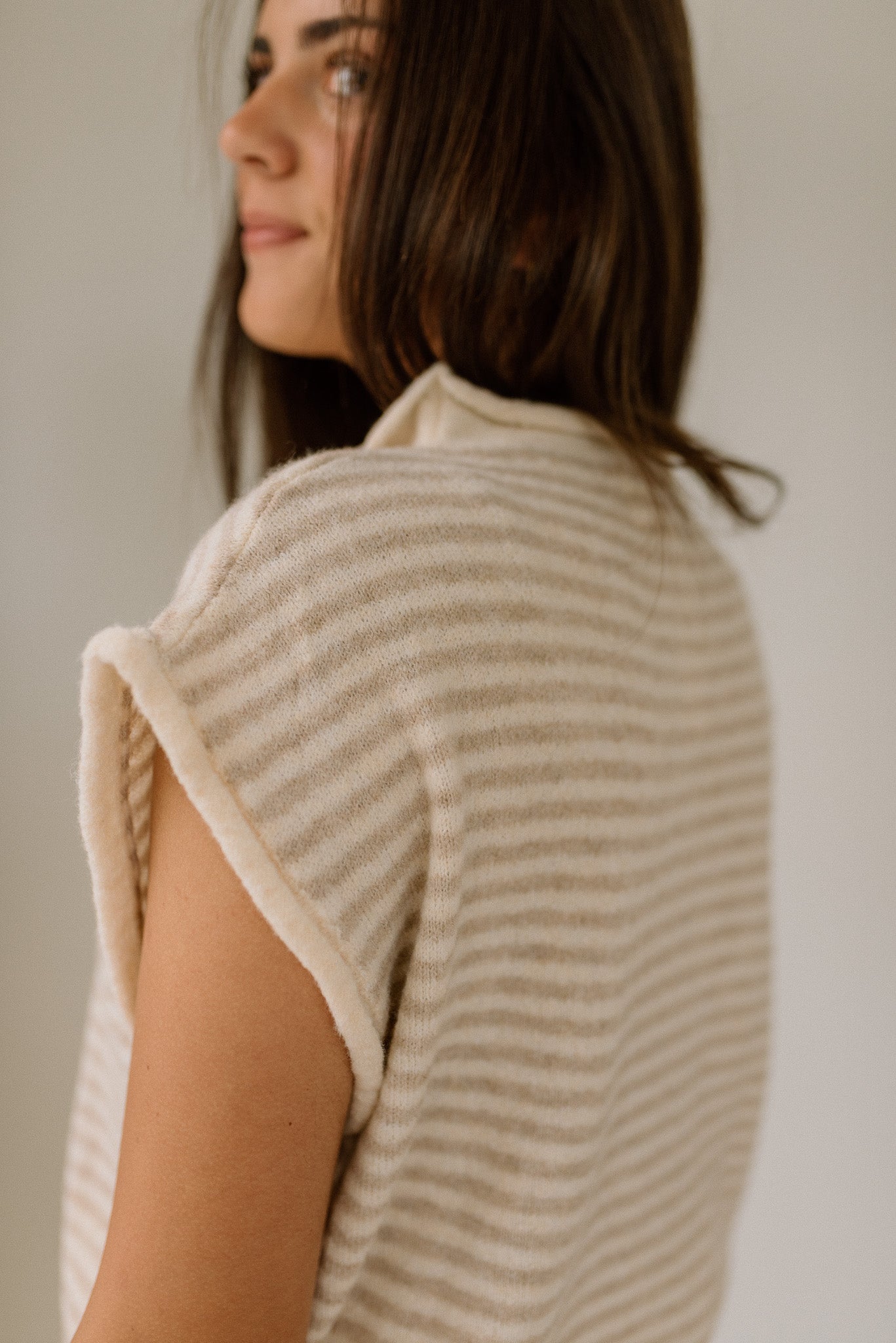 Button Front Soft Knit Shortsleeve