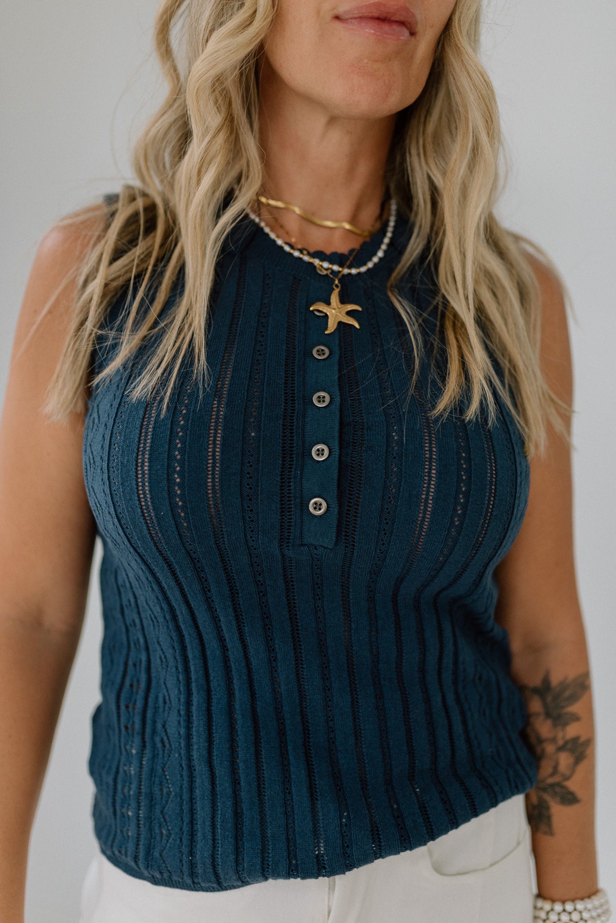 Pointel Sweater Tank