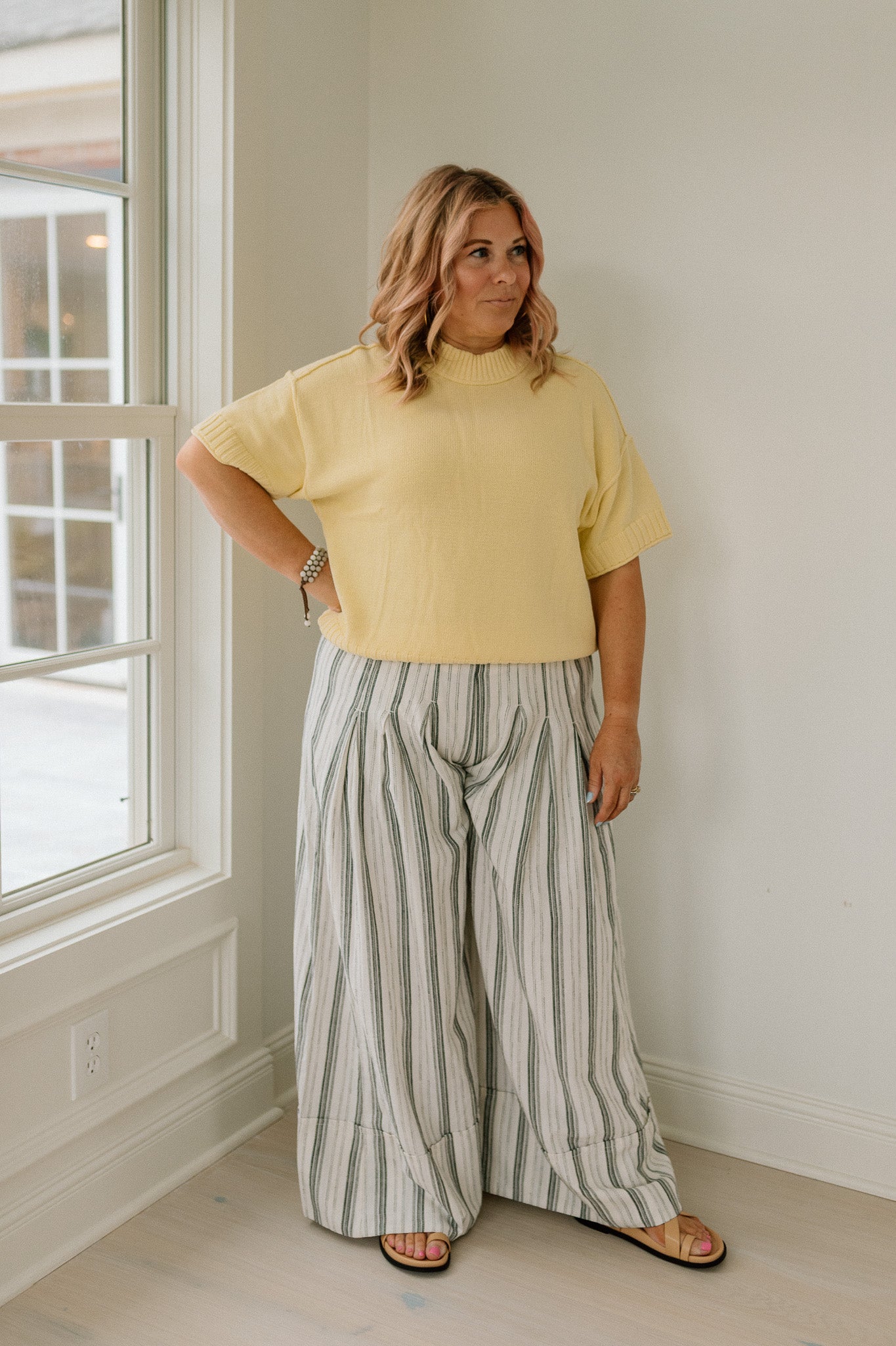 Oversized Short Sleeve Sweater