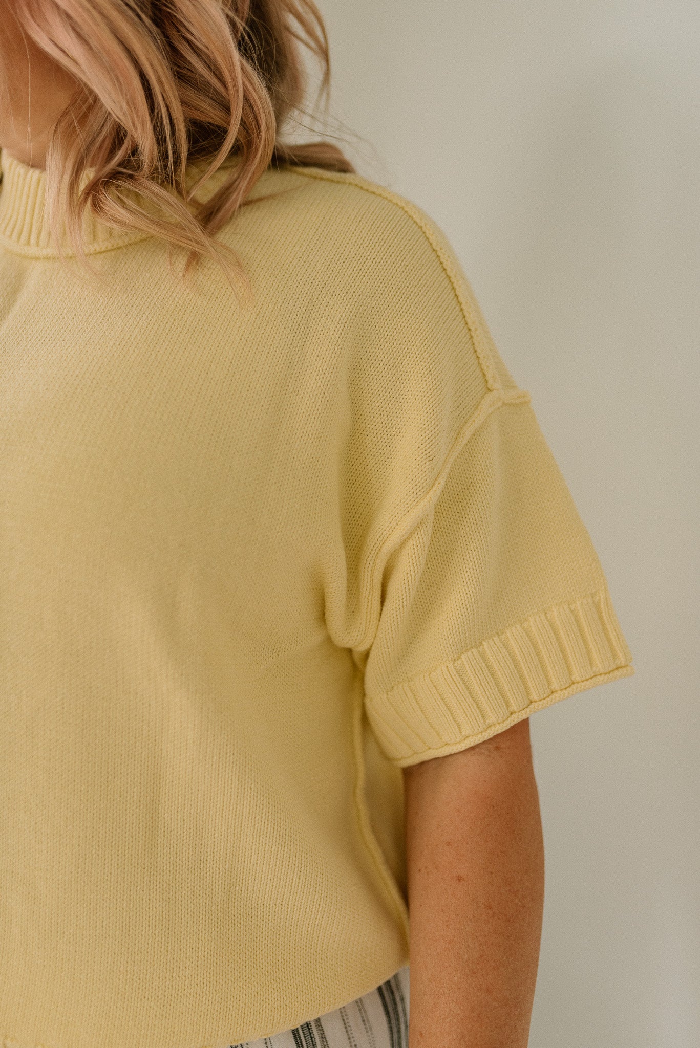 Oversized Short Sleeve Sweater