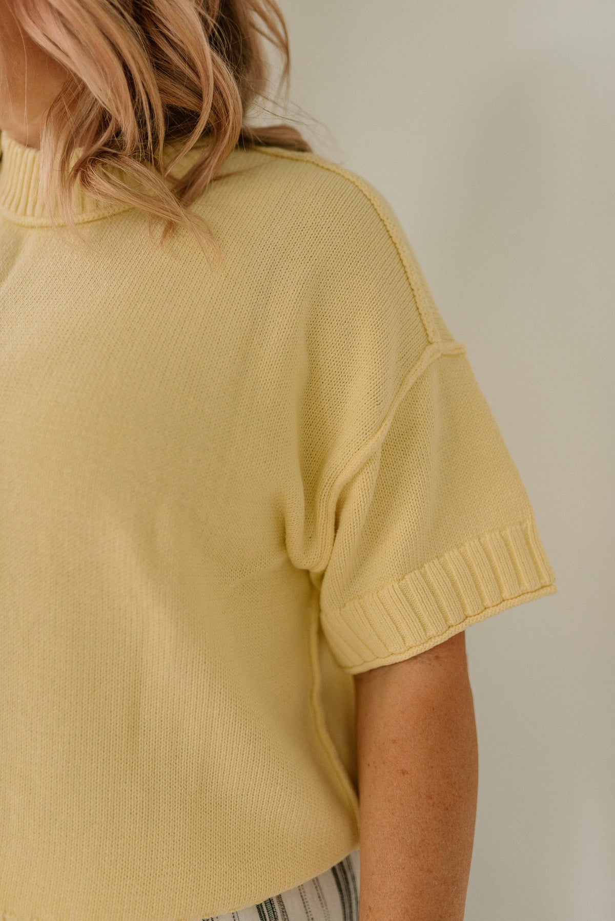 Oversized Short Sleeve Sweater