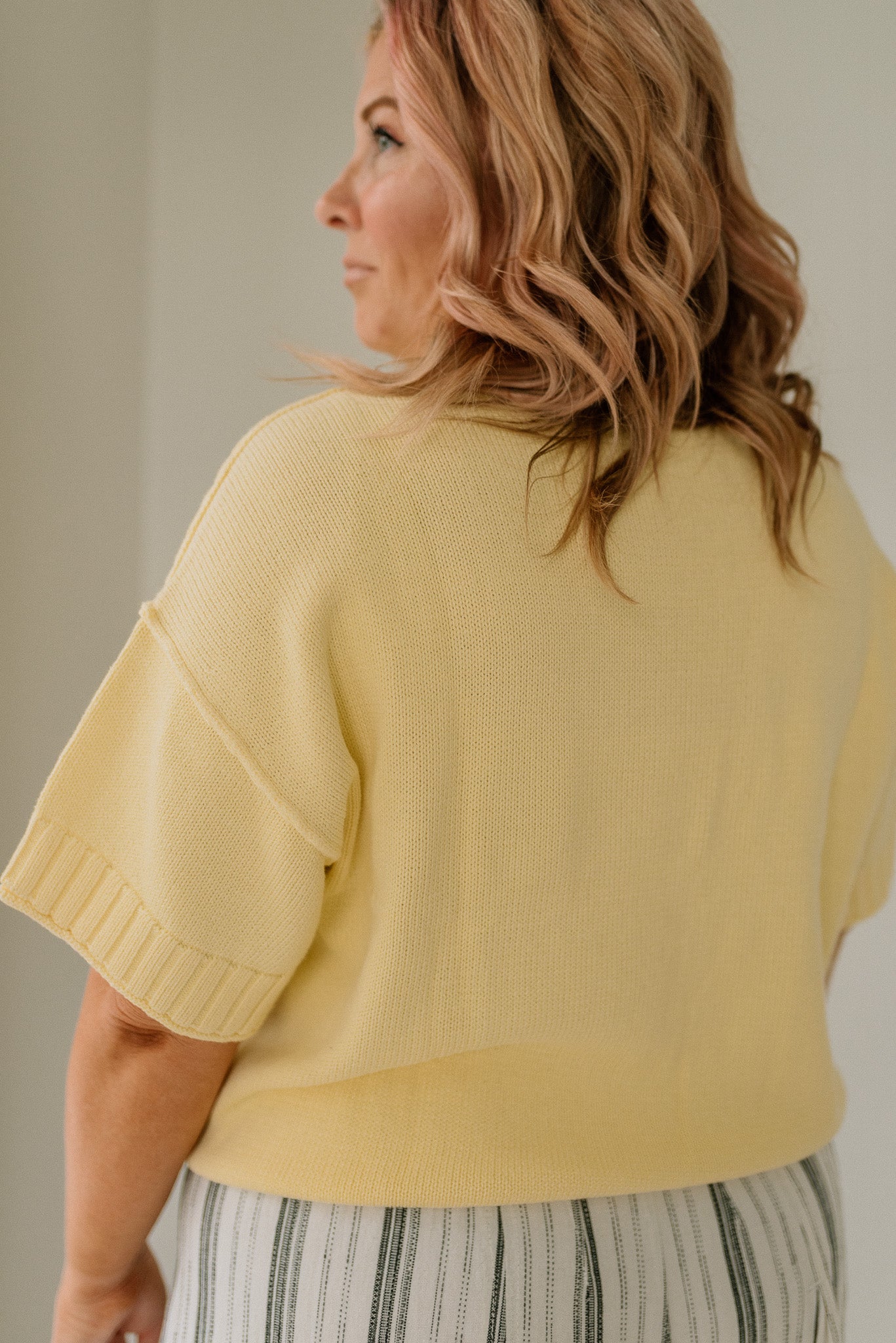 Oversized Short Sleeve Sweater