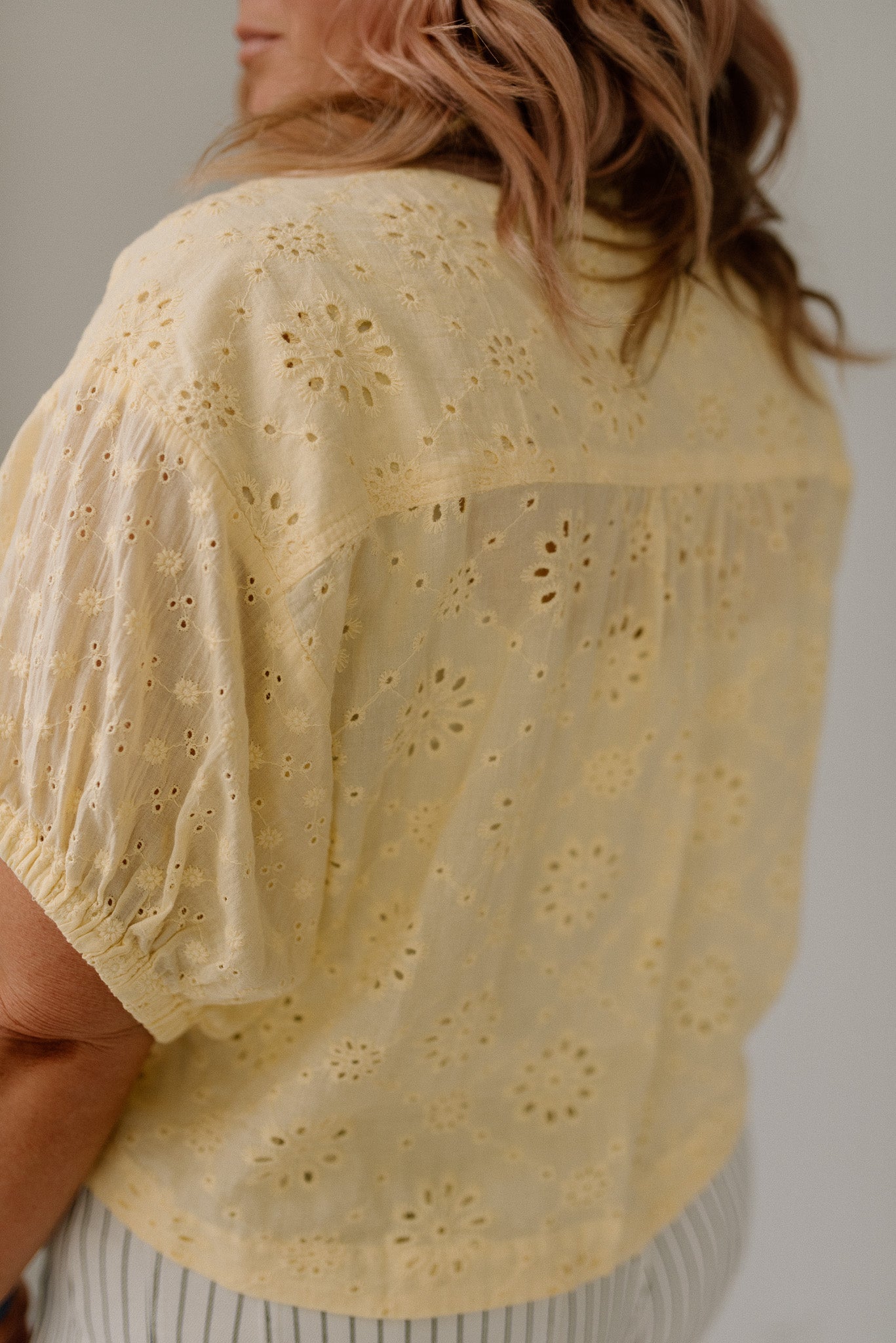 Lace Applique Blouse Pilcro