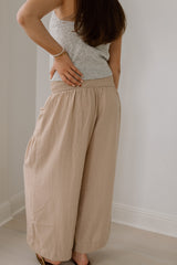 Baggy Wide Leg Cropped Pants