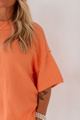 Oversized Short Sleeve Sweater