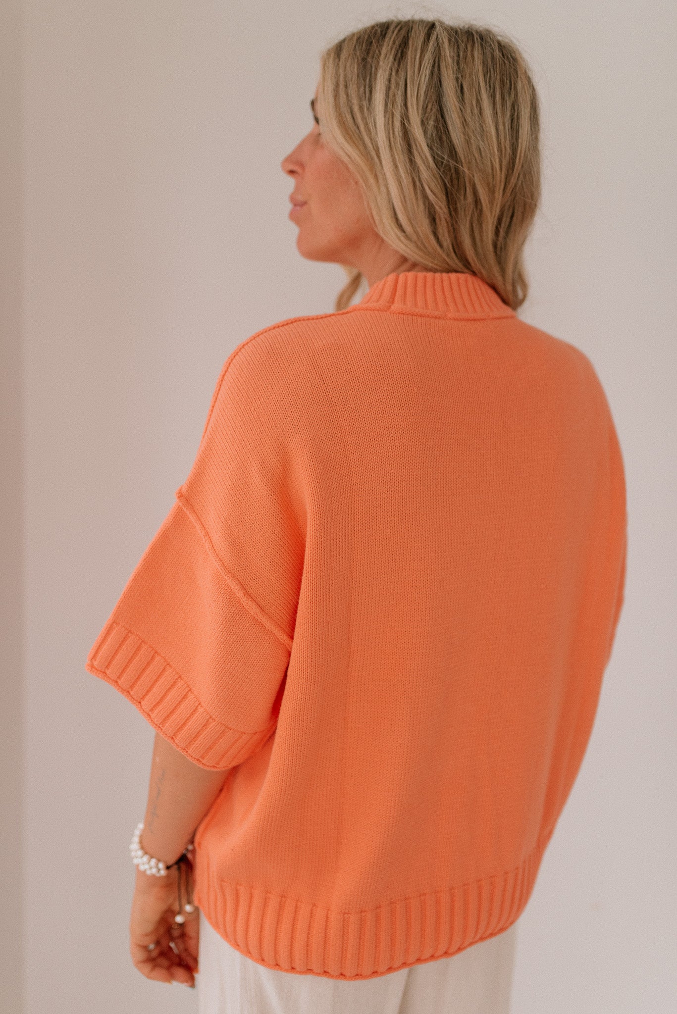 Oversized Short Sleeve Sweater