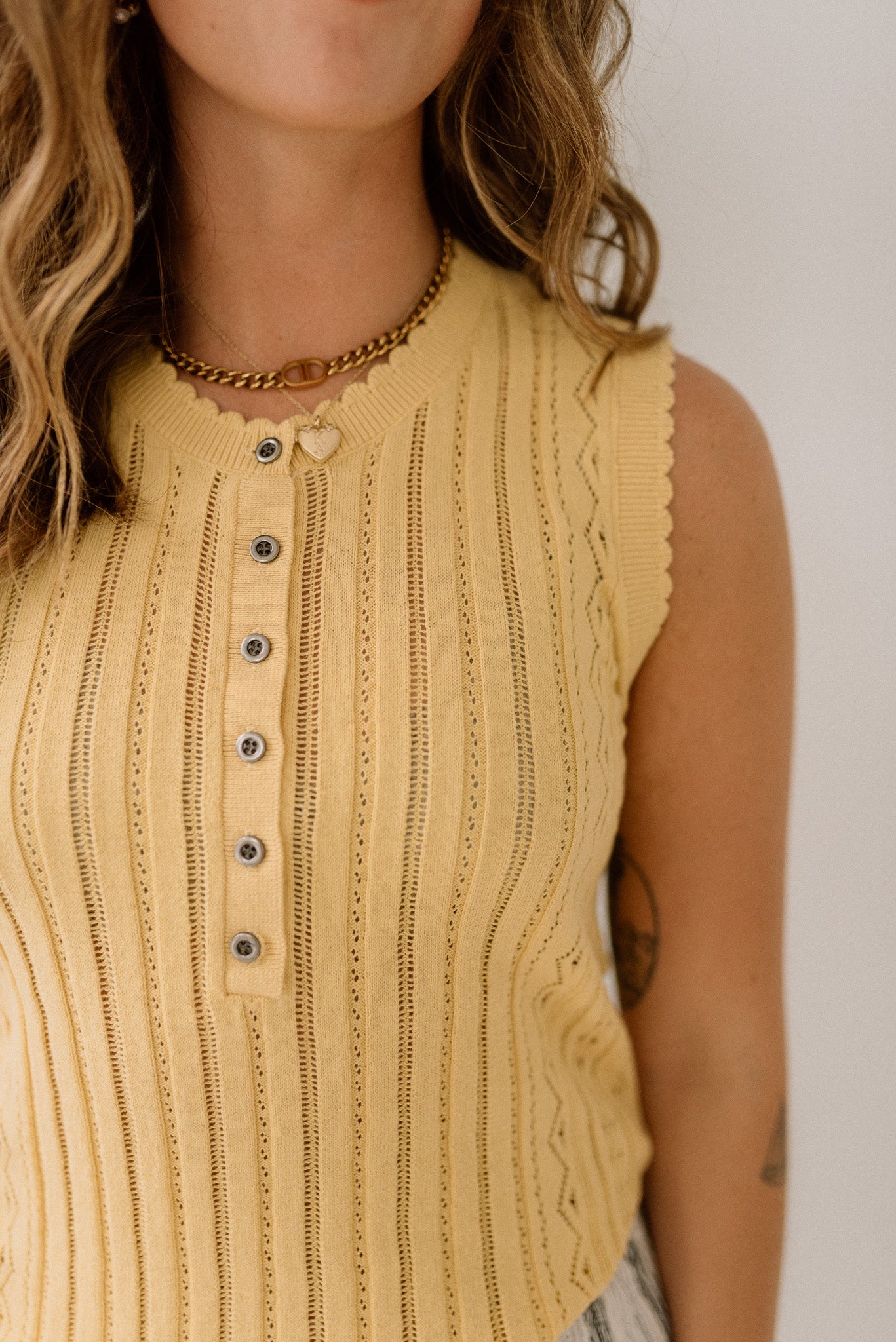Pointel Sweater Tank