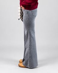 Hendrix Grey Wide-Leg Jeans