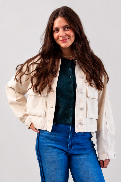 Rey Cropped Chore Jacket