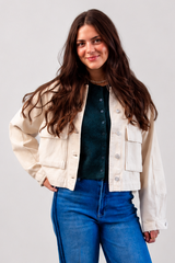 Rey Cropped Chore Jacket